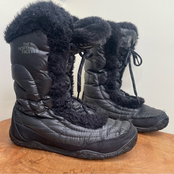 The north face black winter snow boots 6.5 - Picture 3 of 16